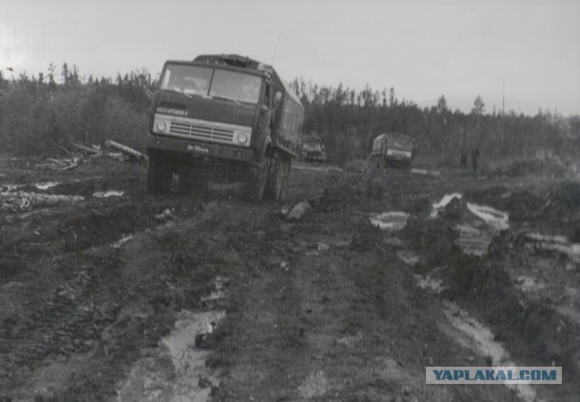 Автопробег грузовиков КАМАЗ 1978 год.