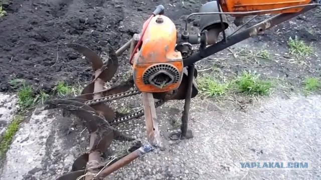 Как сделать детский снегокат из бензопилы Урал
