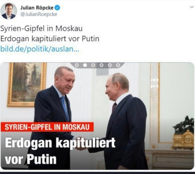 "Ну ты и... турок": Путин принимает Эрдогана в Кремле