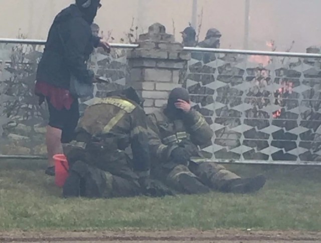 Сообщают о серьезном пожаре в районе Уяра.