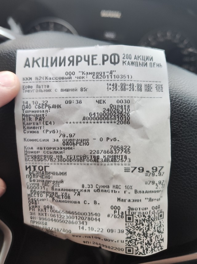 Тема про кофе и цены одного сетевого магазина