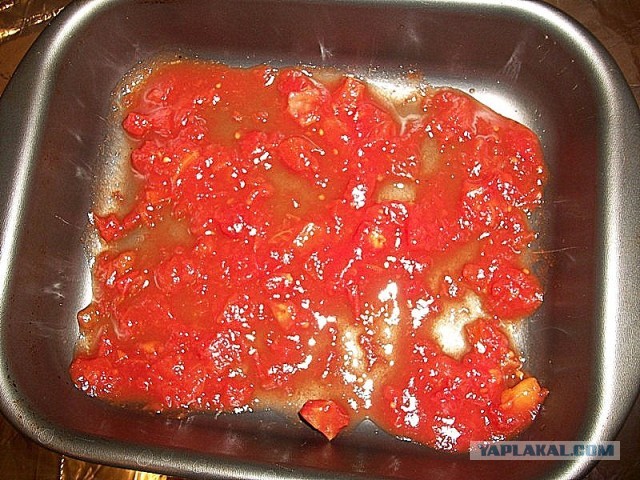 Баклажаны с тремя видами мяса