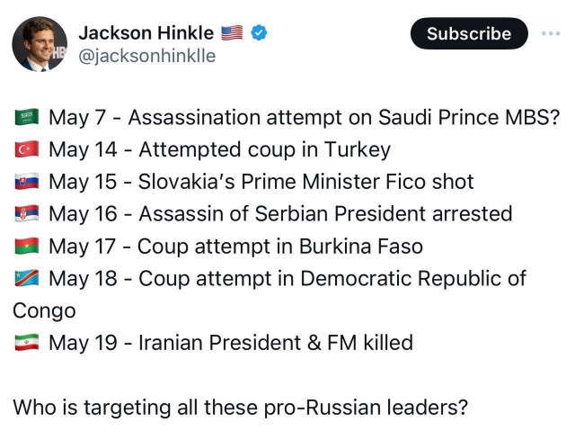 Американский активист Джексон Хинкл описал странные совпадения