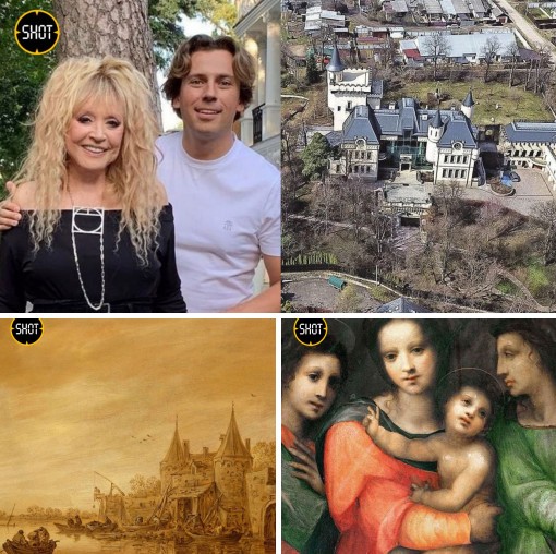 Большинство картин Пугачёвой и Галкина, которые они пытались вывезти из замка за границу, оказались подделкой.