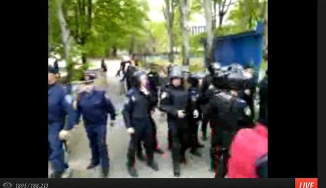 Марш правосеков в Донецке
