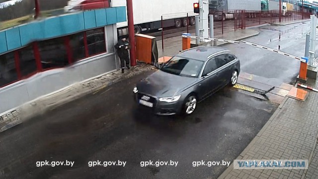 Как работают пограничники. Дерзкого латыша на авто успокоили на границе Беларусь-Латвия