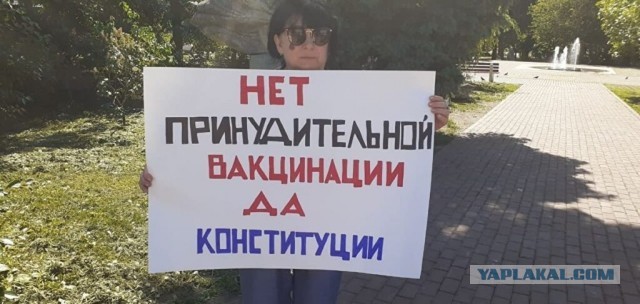 В Ульяновске начались пикеты против принудительной вакцинации от коронавируса