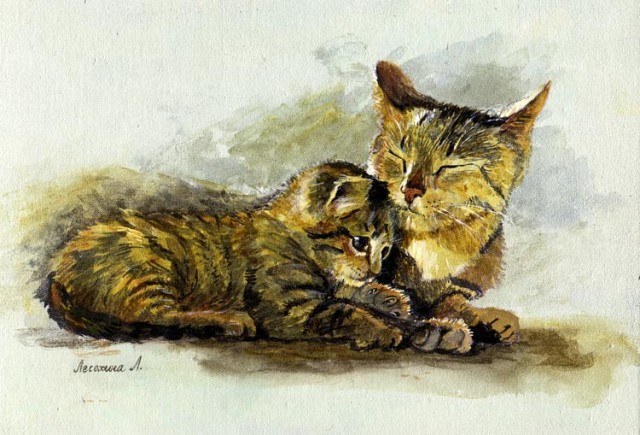 Вася Ложкин, Луис Уэйн и др: 6 художников, любителей кошек