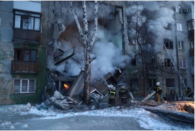 Взрыв газа в Новосибирске