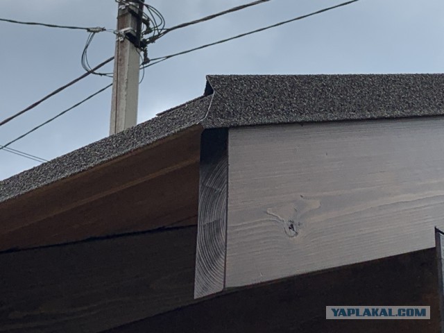 Навес для авто из бруса своими руками