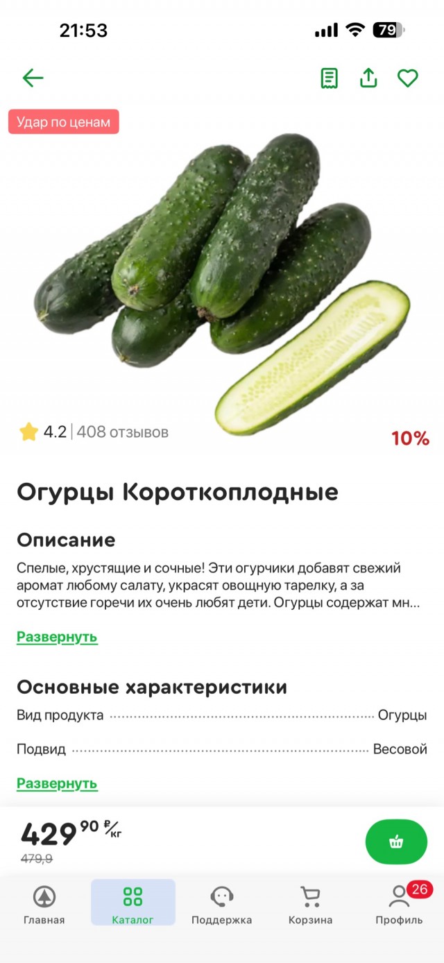 Огурцы в Дубае стоят почти в 10 раз дешевле, чем в России