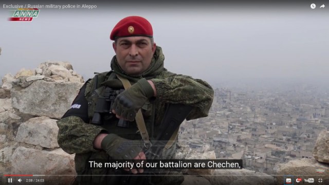 Работа военной полиции РФ в Алеппо