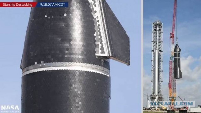 Она просто громадная! Больше cоветской Н1 и легендарного Сатурн V! SpaceX примерила корабль Starship на ускоритель Super Heavy.