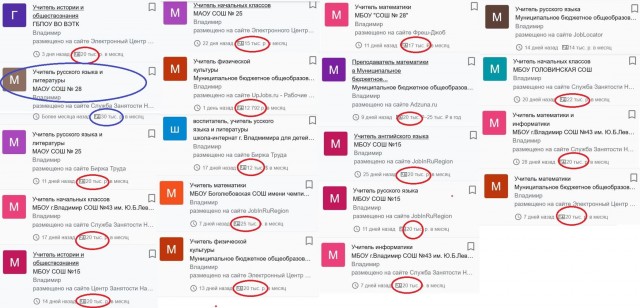 Шикарная вакансия в Воронежской школе