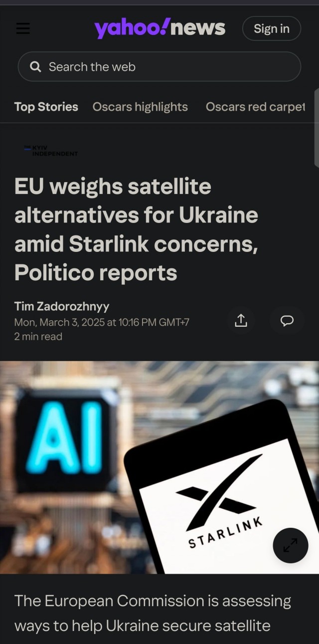 Госсекретарь США Рубио обсудит с Маском отключение Starlink на Украине