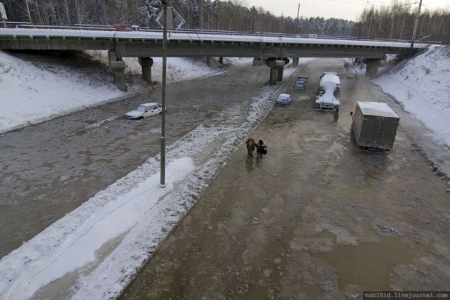 Зимний потоп в Екатеринбурге