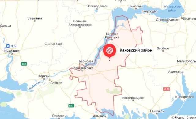 Принудительная эвакуация Каховского района