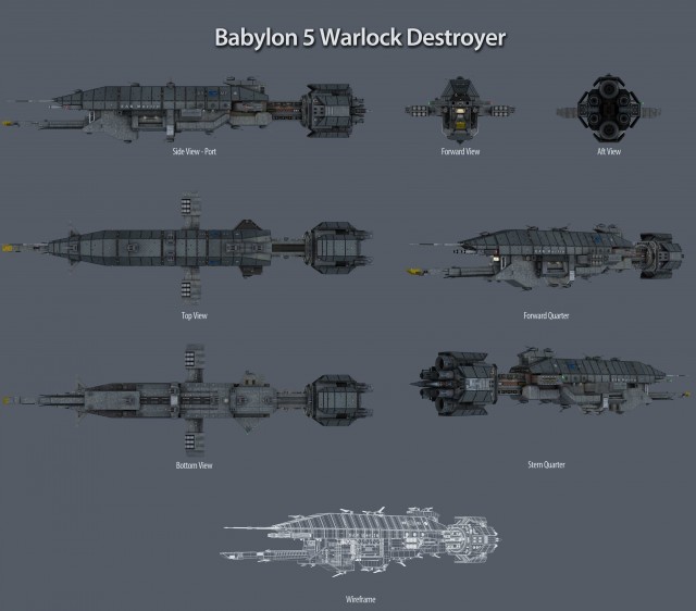 Warlock Class Destroyer из Babylon5