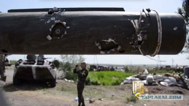 Подбитый Т 64 под Славянском..