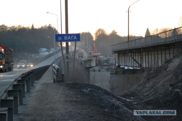 Обрушился мост в Архангельской области