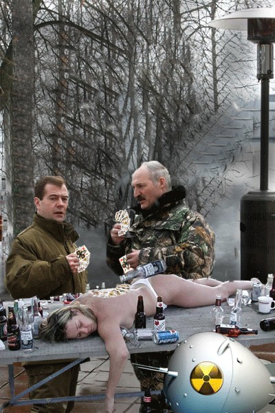 Медведев и Лукашенко