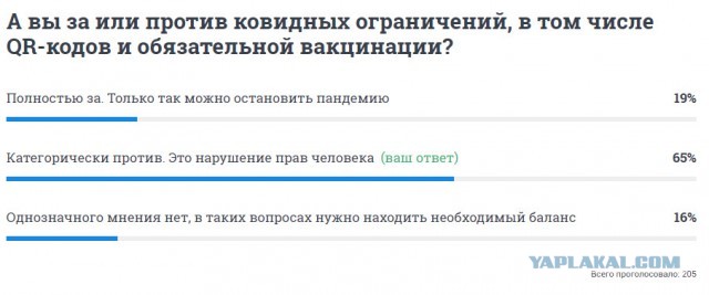 Накрутка голосов за обязательную вакцинацию в опросе на 74.ru