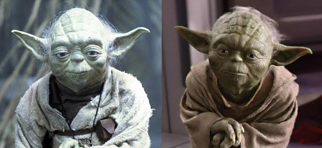 Герои Star Wars тогда и сейчас.