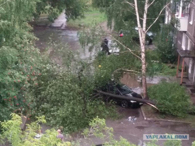Вот и до нас докатилось. В Первоуральске прошел мощный ураган