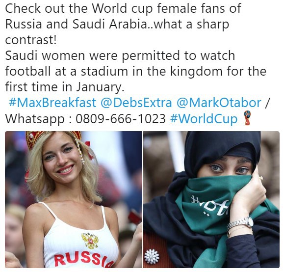 Британцы сравнили российских и саудовских женщин