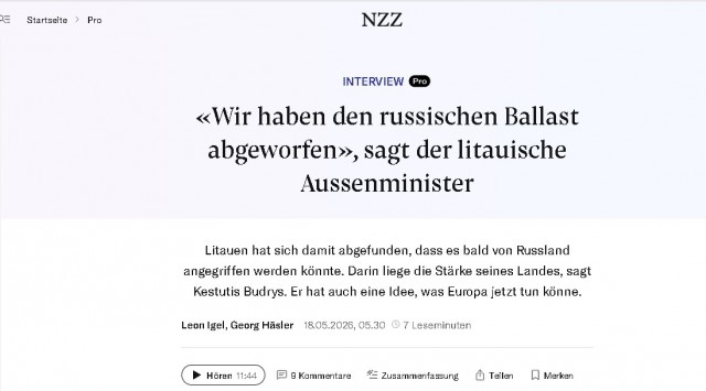 Глава МИД Литвы призвал НАТО напасть на Калининград