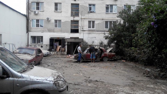 Последствия ночного ливня в Новороссийске 18.09