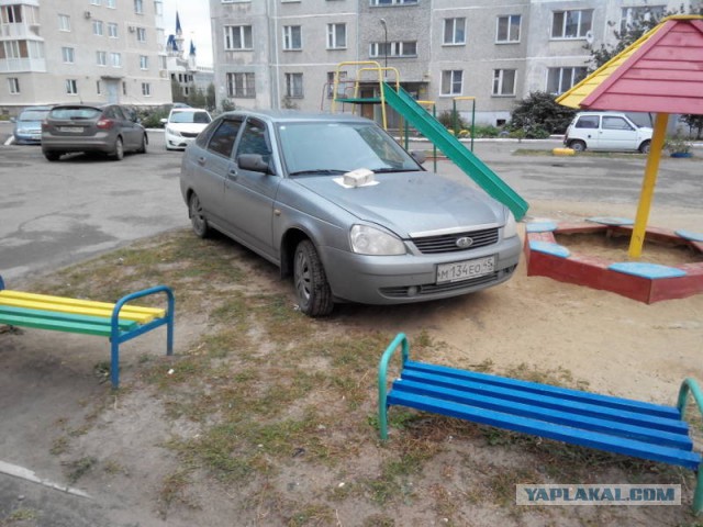 Подготовился к войне с любителями газонной парковк