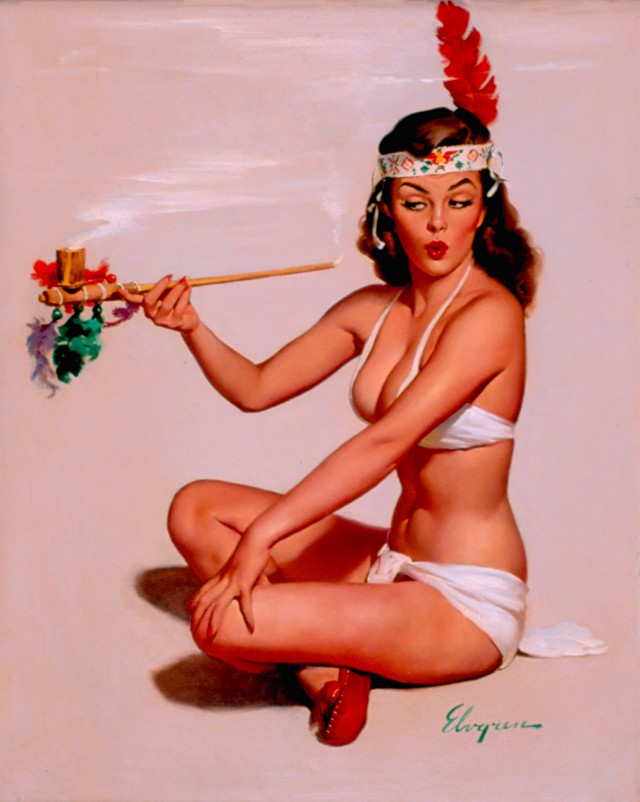 PIN-UP искусство Old school