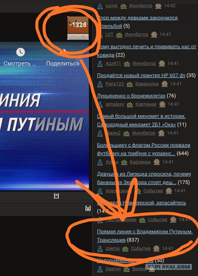 Прямая линия с Владимиром Путиным. Трансляция