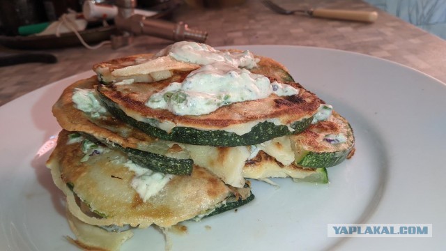 Жареный кабачок.