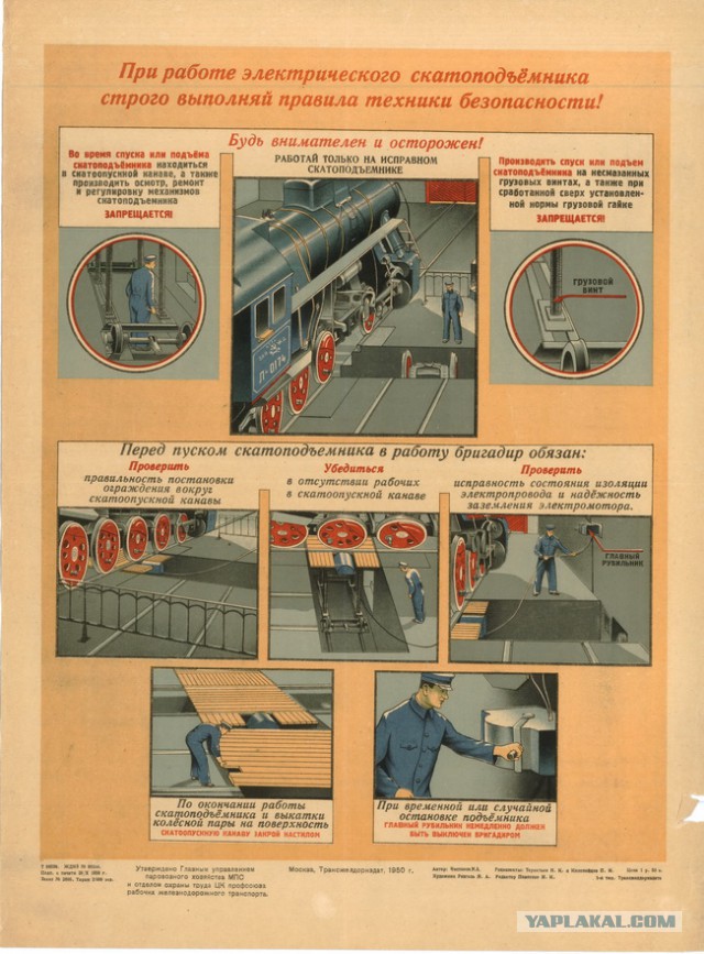 Плакаты по ТБ на железной дороге