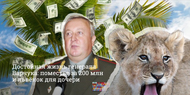 Достойная жизнь генерала Варчука: поместье за 200 млн и львёнок для дочери