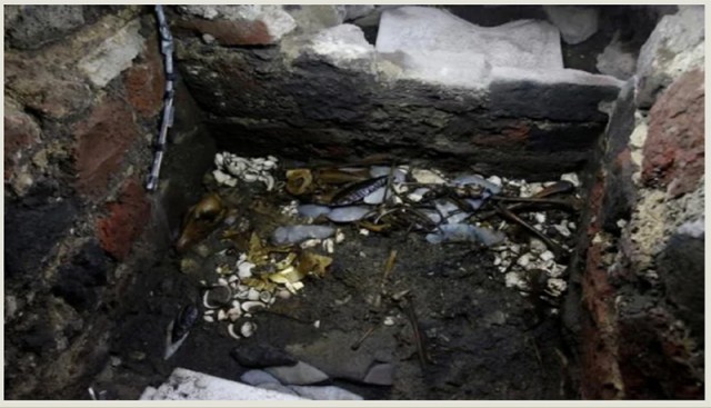 Мексиканские археологи нашли останки волка в золотых доспехах на месте древнего храма