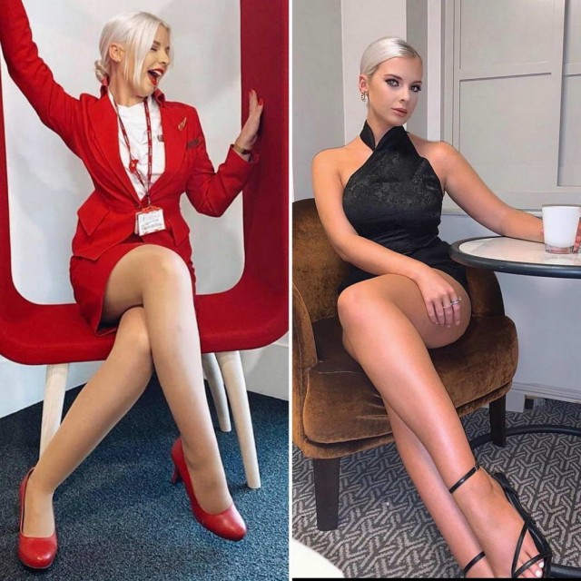 Девушки в форме и без нее