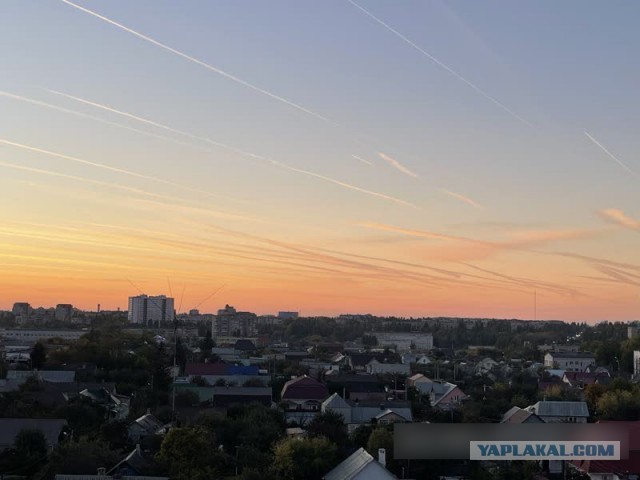 Помощник дежурного в ФСБ по Новосибирской области принимает жалобу на полосы от самолетов в небе