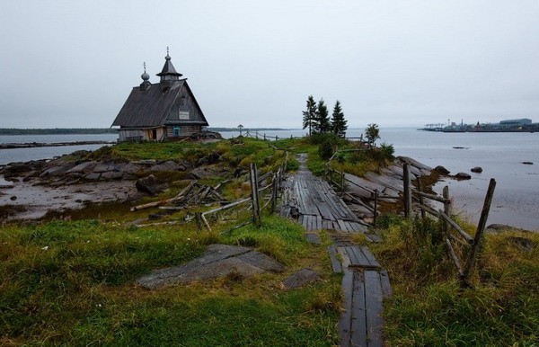 Кемь, посёлок Рабочеостровск, Белое море. (12 фот)