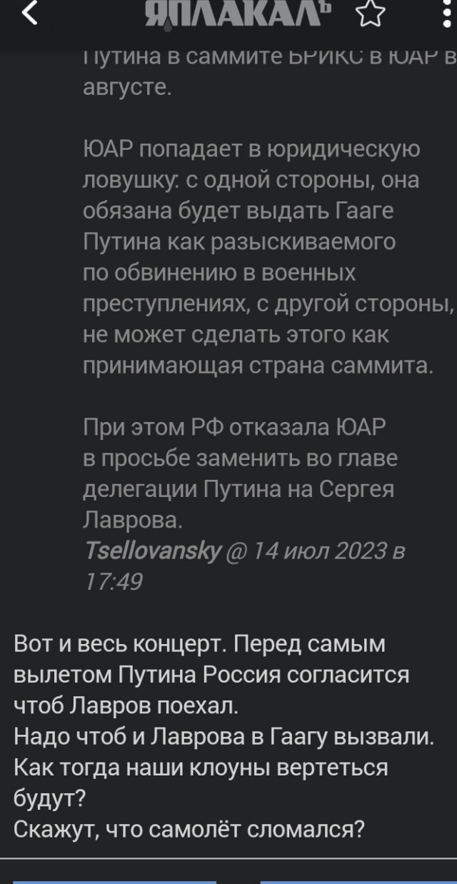 Владимир Путин не поедет в ЮАР на саммит БРИКС, сообщила администрация южноафриканского президента