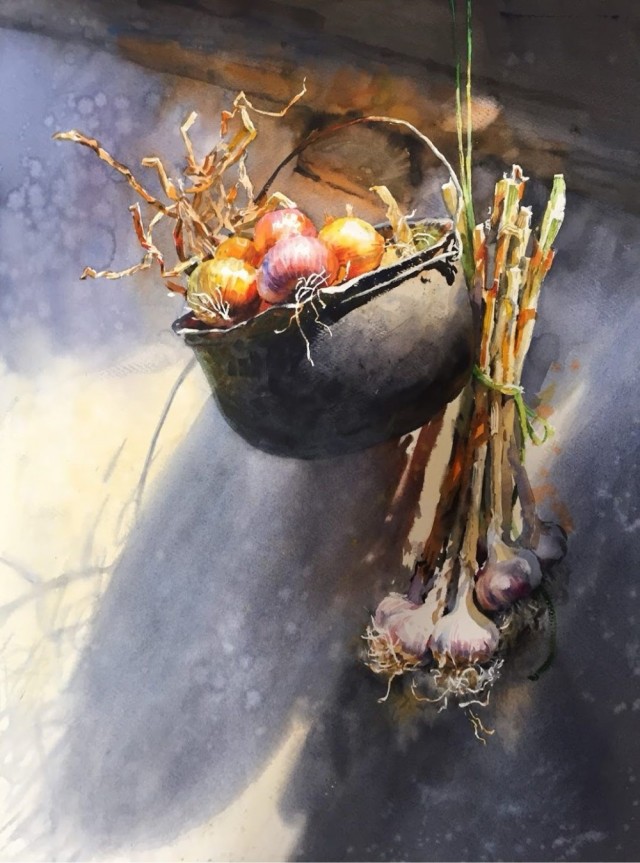 Немного лука и чеснока в живописи