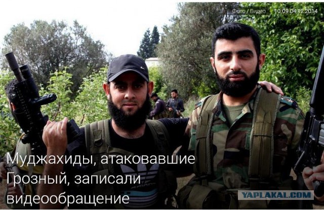 Боевики в центре Грозного