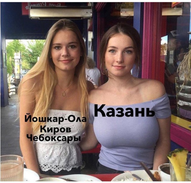 Девушки из мема о круглости или плоскости Земли