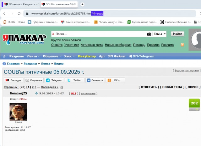 COUB'ы пятничные 05.09.2025 г.