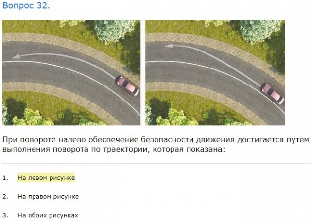 Мотоциклист входит в поворот