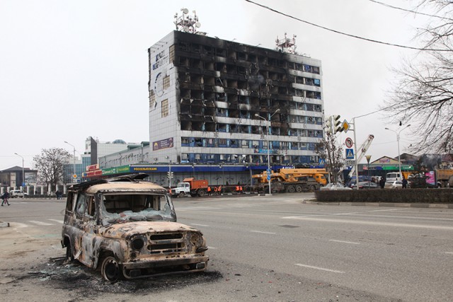 Боевики в центре Грозного