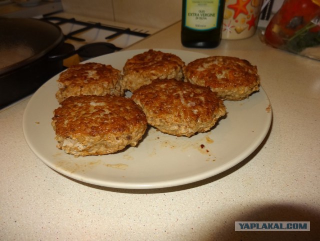 Котлетки мясо-гречневые