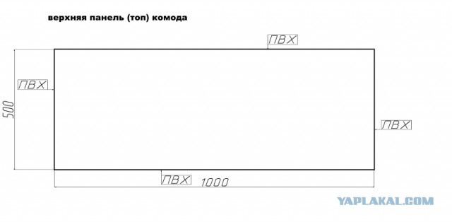 Простенький комод для дома (чертежи, смета) для тех кто любит мастерить